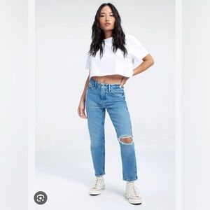 Good American Good Girlfriend Petite Jeans Indigo Size 6 / 28P